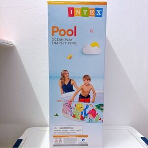 NEW Intex Ocean play Snapset Pool 6ft x 1ft SnapSet Instant Swimming Kiddie Pool